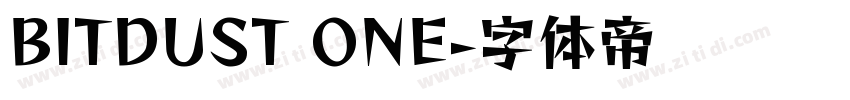 BITDUST ONE字体转换